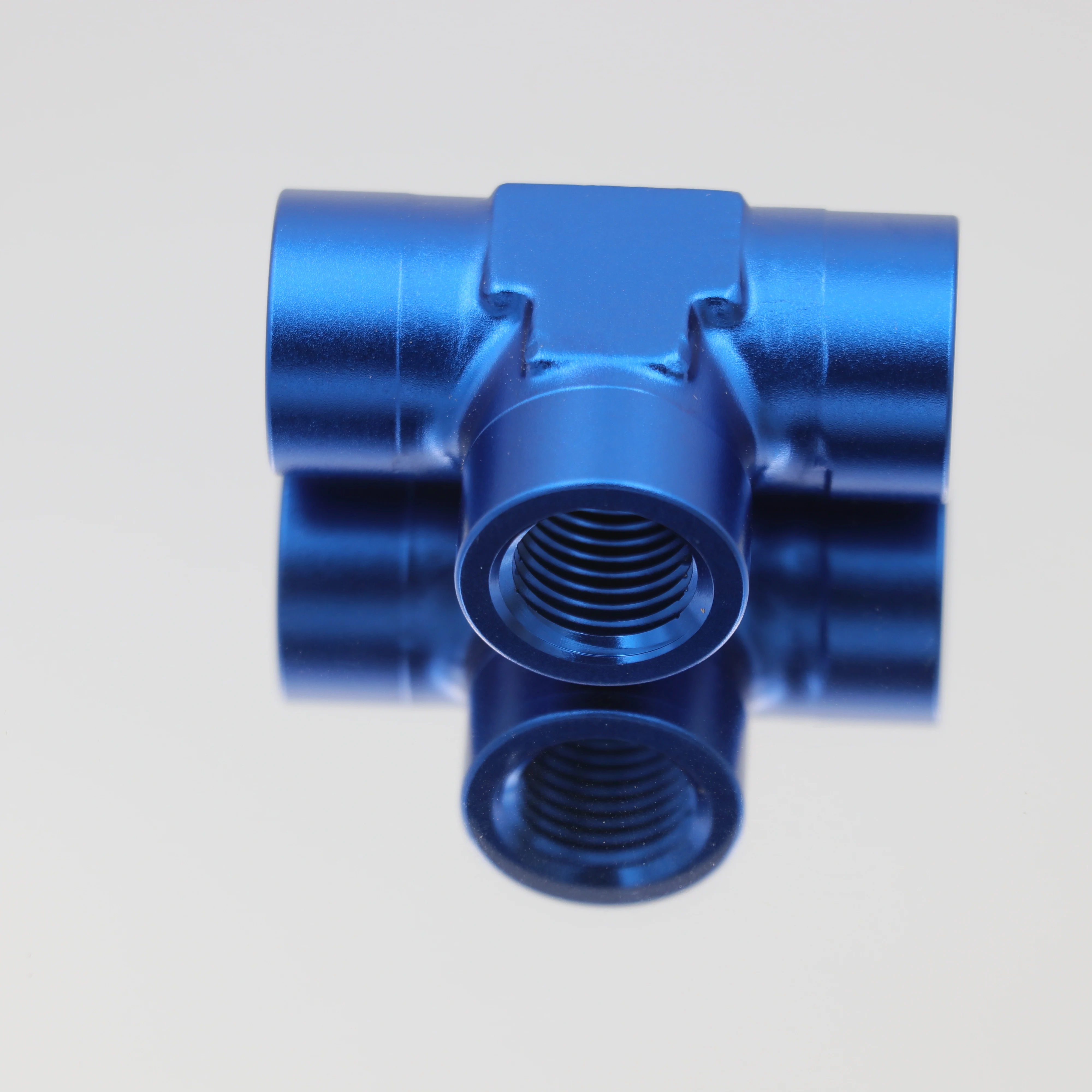 AoMei Professional Wholesale  Pipe Adapter Fittings Female  Pipe Female TEE ORB AN3 AN4 AN6 AN8 AN10 AN12