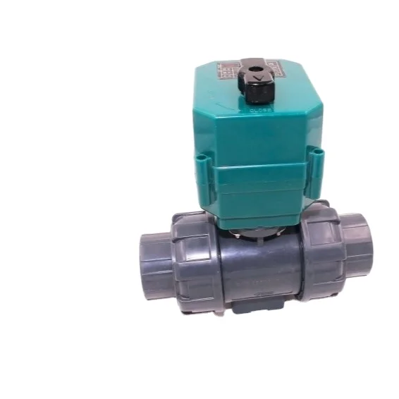 110v motorized valve with signal feedback 12v 24v 220v CTF-001 10NM UPVC DN40 BSP NPT motorized ball valve
