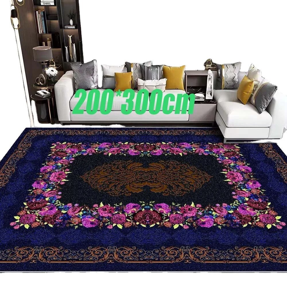 Factory price machine made muslim living room Persian rugs from china carpet supplier 200 *300cm