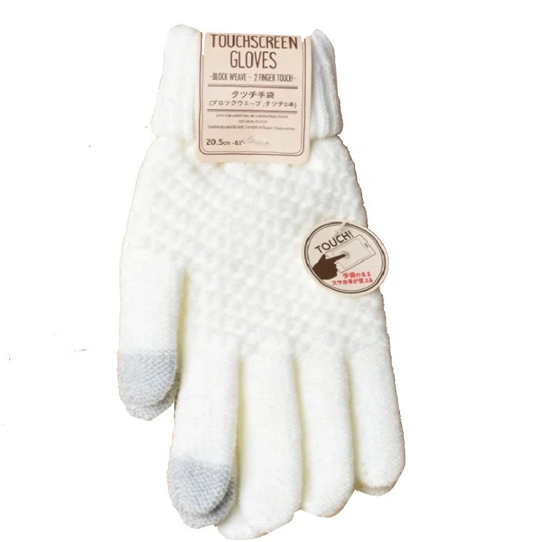 
Creative new cashmere knitted gloves ladies jacquard touch-screen saver warm fashion winter gloves wholesale 