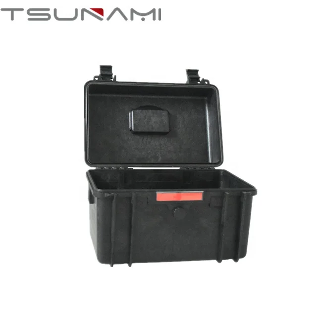 382323 waterproof Tsunami Heavy duty plastic equipment tool box ammo box with foam