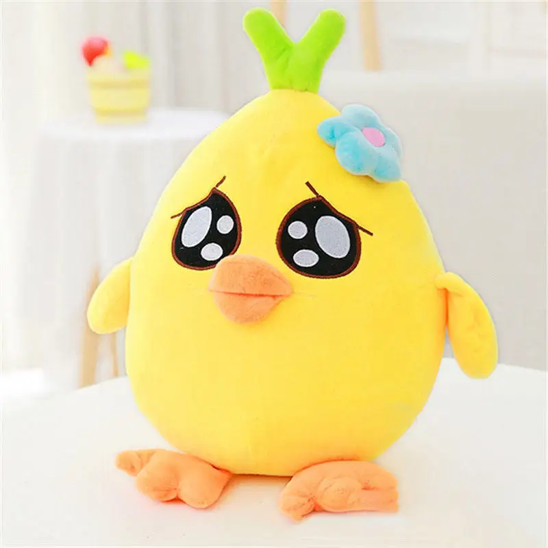 Rts Little Yellow Chicken Plush Toy Stuffed Standing Chicken Doll Cute Chick Sofa Cushion Plushie Pillow For Kids Birthday Gift