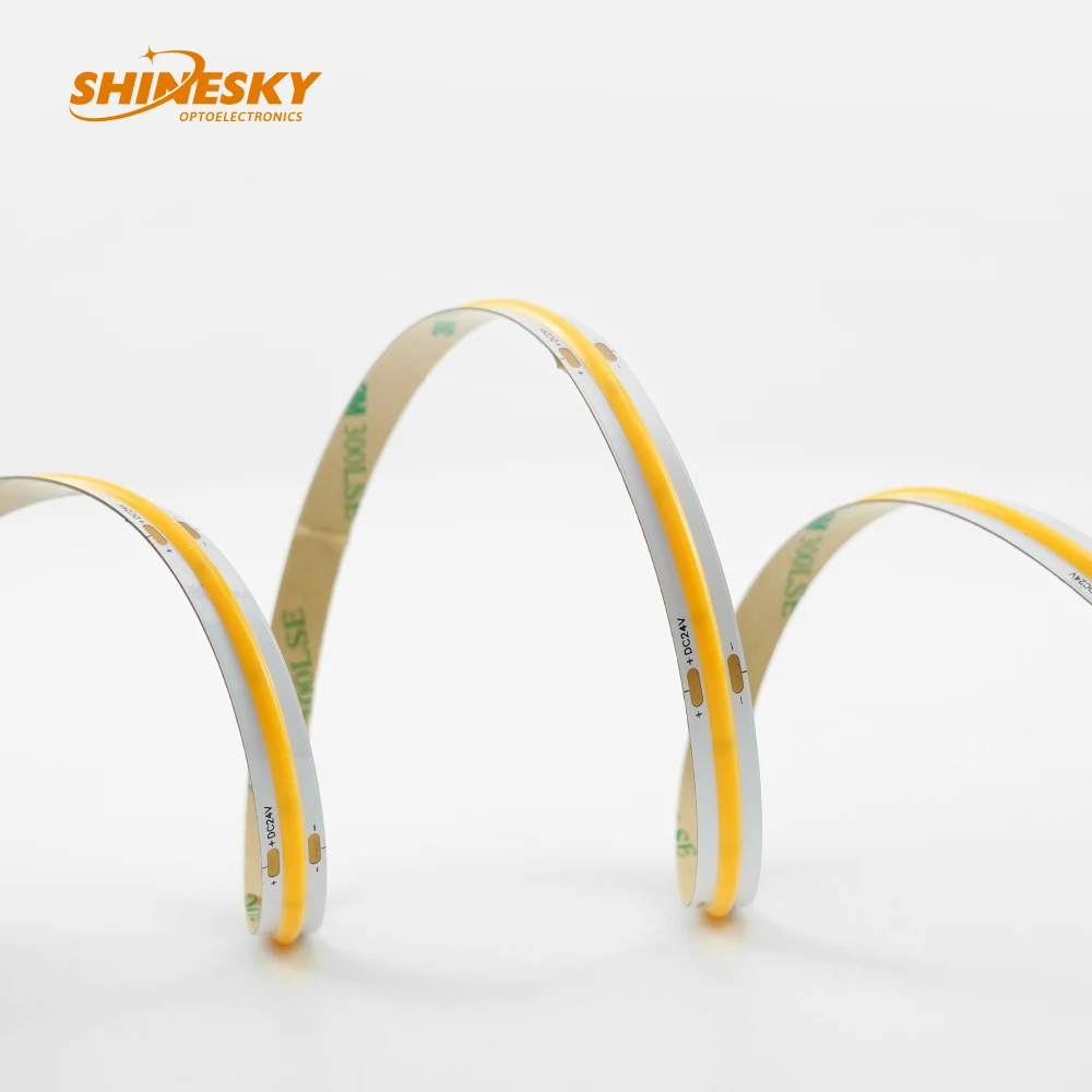 Factory Customized Constant Current Cob 480leds/m CRI90 Led Strip Light 24v 10mm 10w LED COB Tape Flexible Strip Light