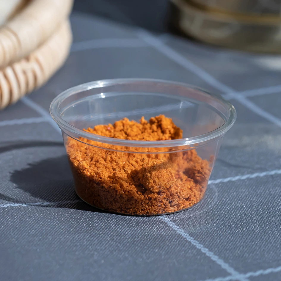 Chinese supplier disposable sauce cup  3.25oz biodegradable PET container