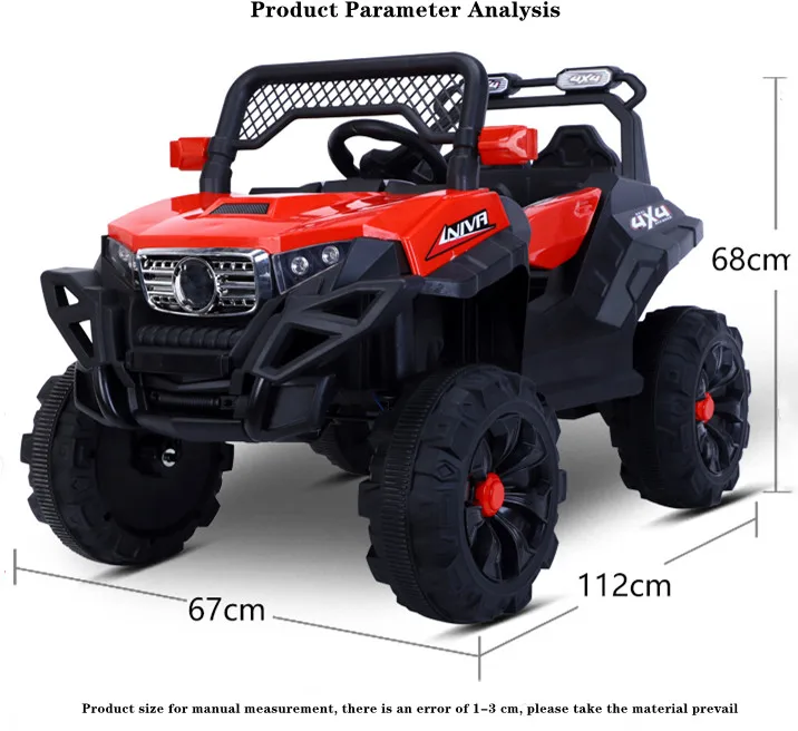 Hot Kids Ride On Car 4 Seats Electric Car Toys With 12v Battery And Music