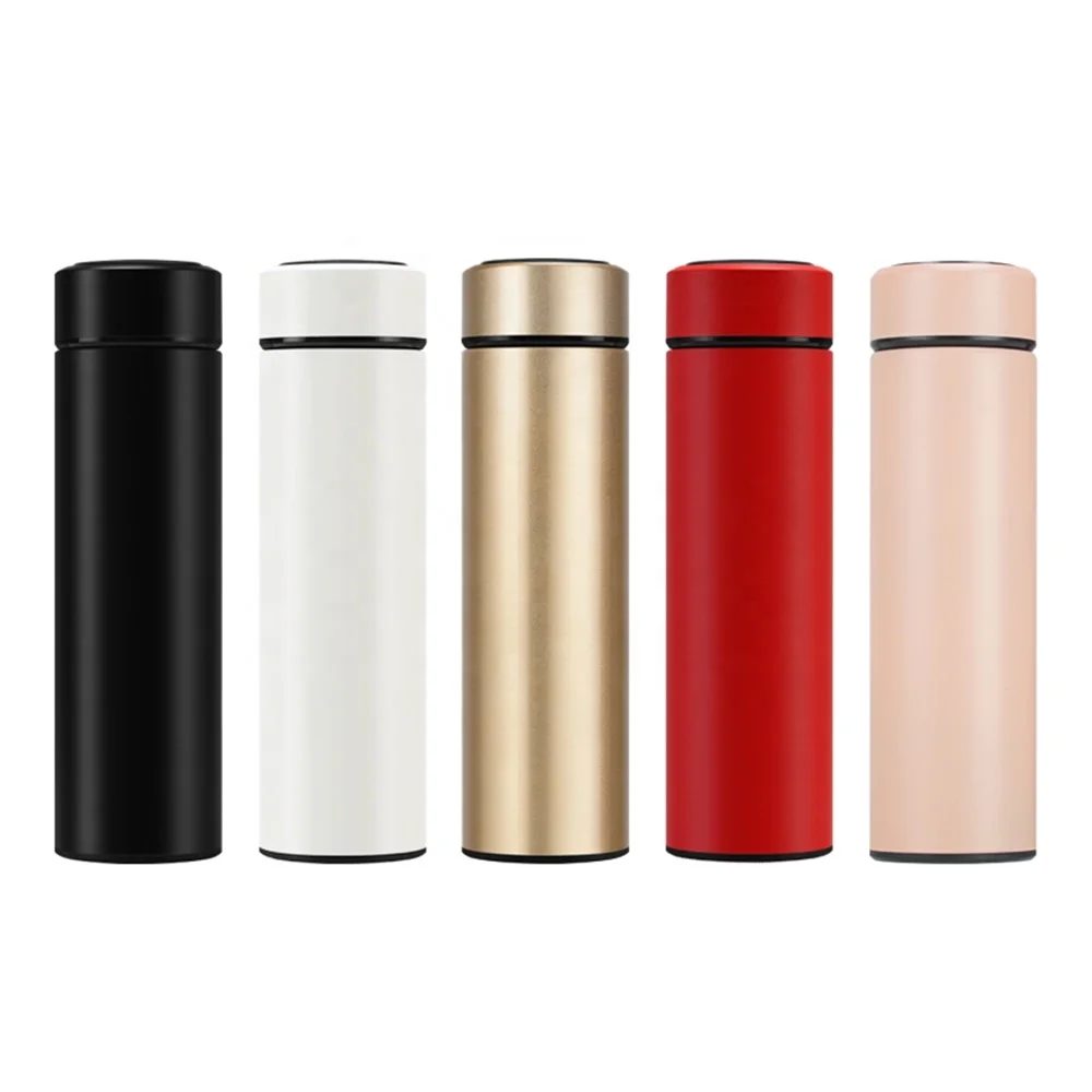 Wholesale Custom Stainless Steel Thermo Led Temperature Display Vacuum Insulated Smart Water Bottle