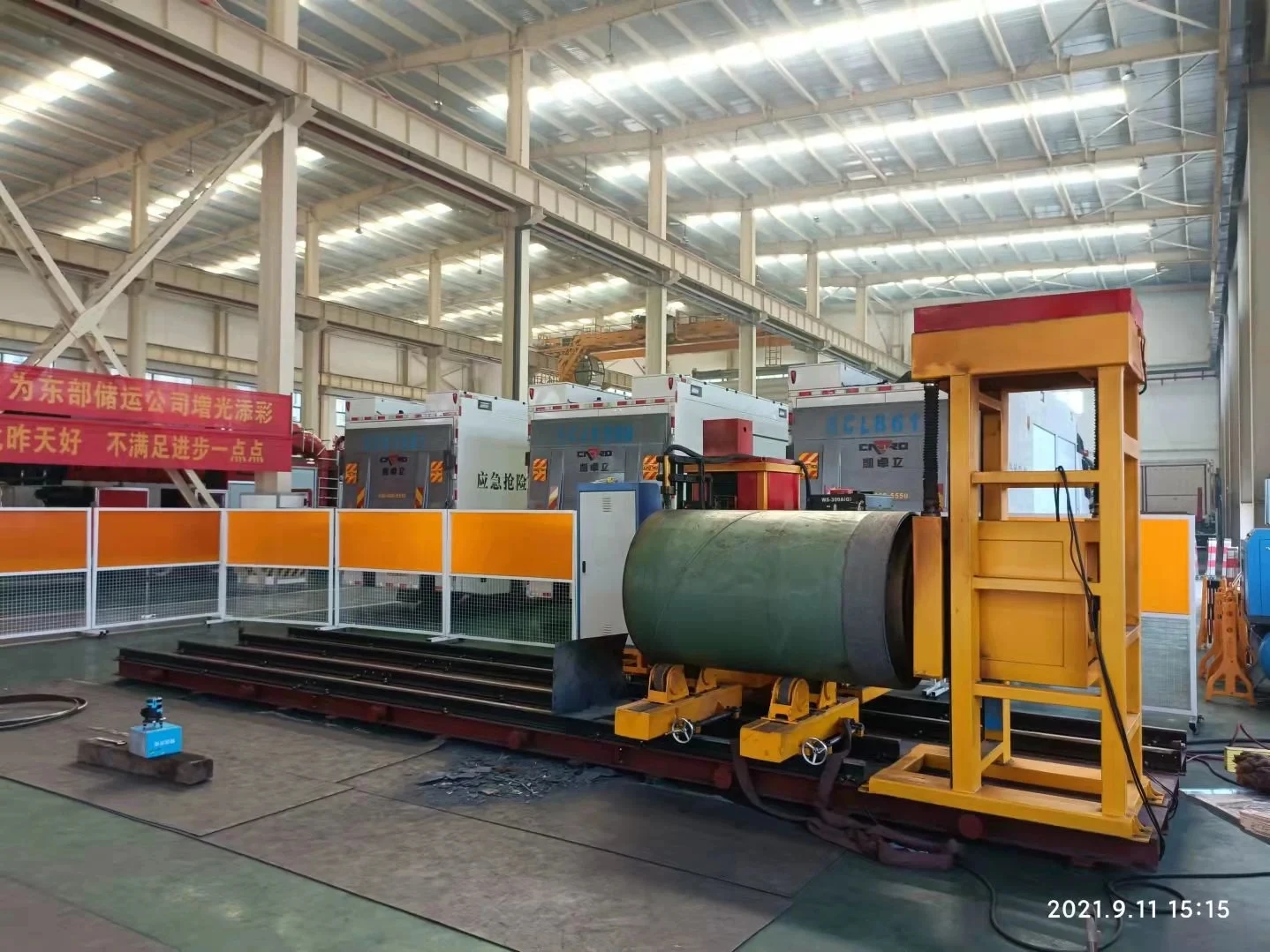 Lansun 800-1000mm Large Pipe Diamtere Plasma Cutting Machine with Welding Bevels Surface 12m Long Pipes Cutting Machinery