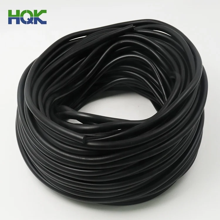 Round blackdurable nbr epdm rubber seal strip profile cords