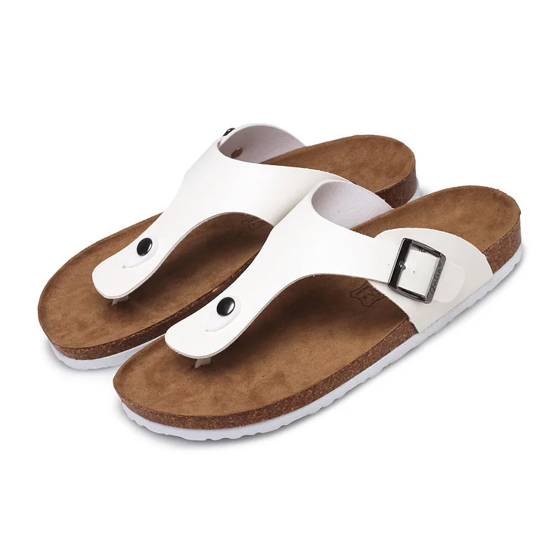 
Qibu High Quality Men And Women Summer Cork Foot bed Sandal Outdoor COrk Slippers 