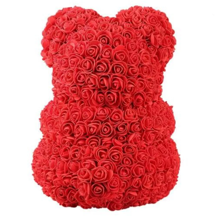 New Years Toys Birthday Souvenirs Squishy Rose Bear Teddy Rose Bear 40cm Valentine Day 2022