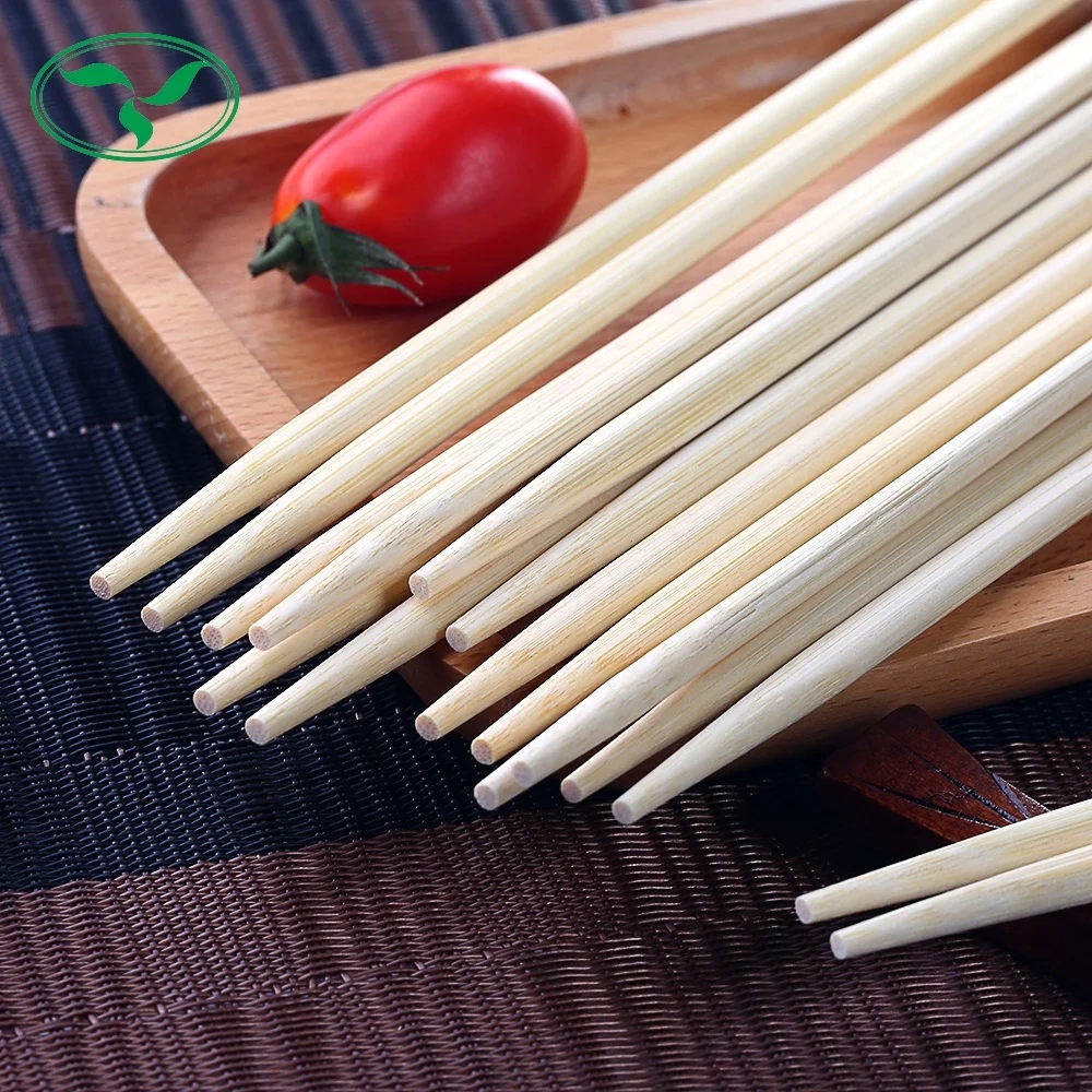 21cmL Customer printing High quality disposable bamboo chopsticks with sleeve