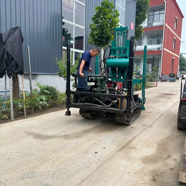 Crawler type small hydraulic motor drilling machine diesel engine high leg drilling machine selling overseas products