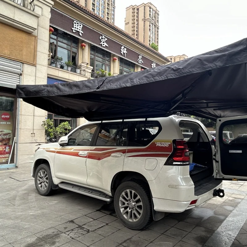 Outdoor Camping Roof Top Tent Extended 270 Degrees Portable Quick Opening Car Side Awning