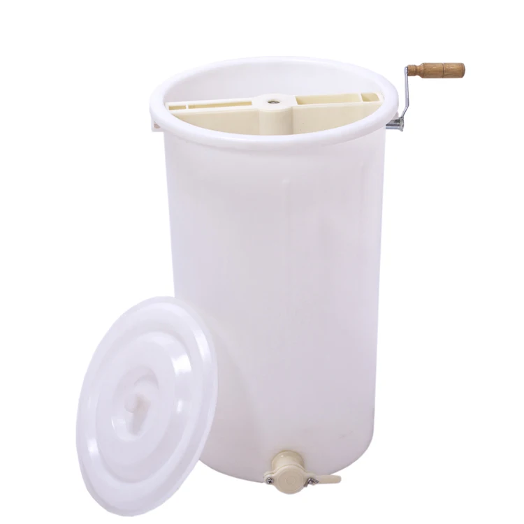 2 рамы, пластиковый экстрактор меда с ручным управлением для пчеловодческого оборудования