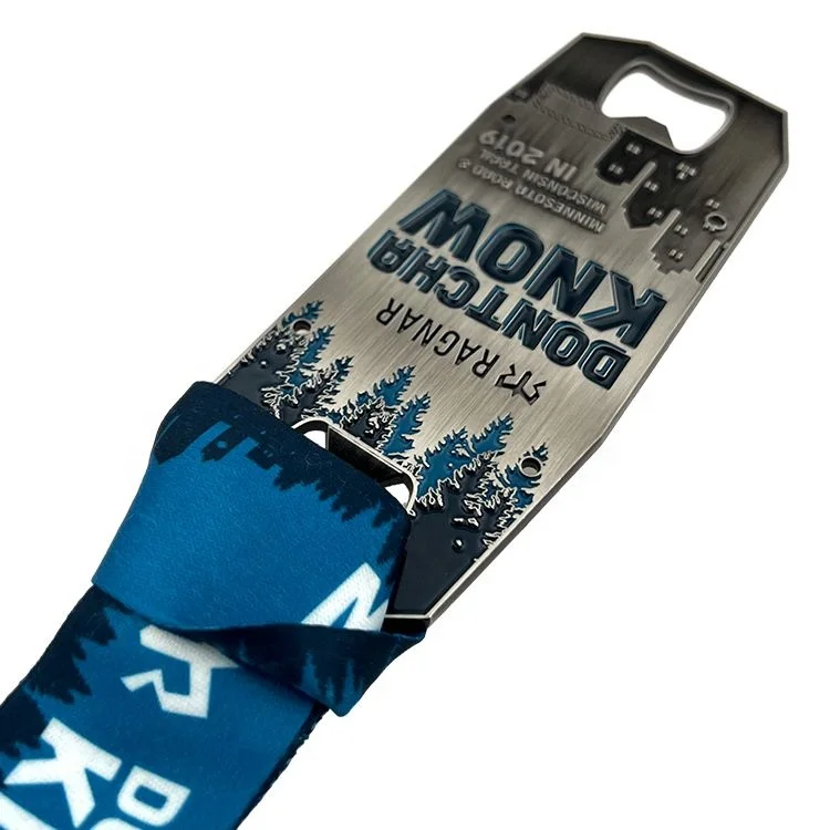 Factory Price Dontcha know Sublimation Triathlon Running Medal With Bottle Opener