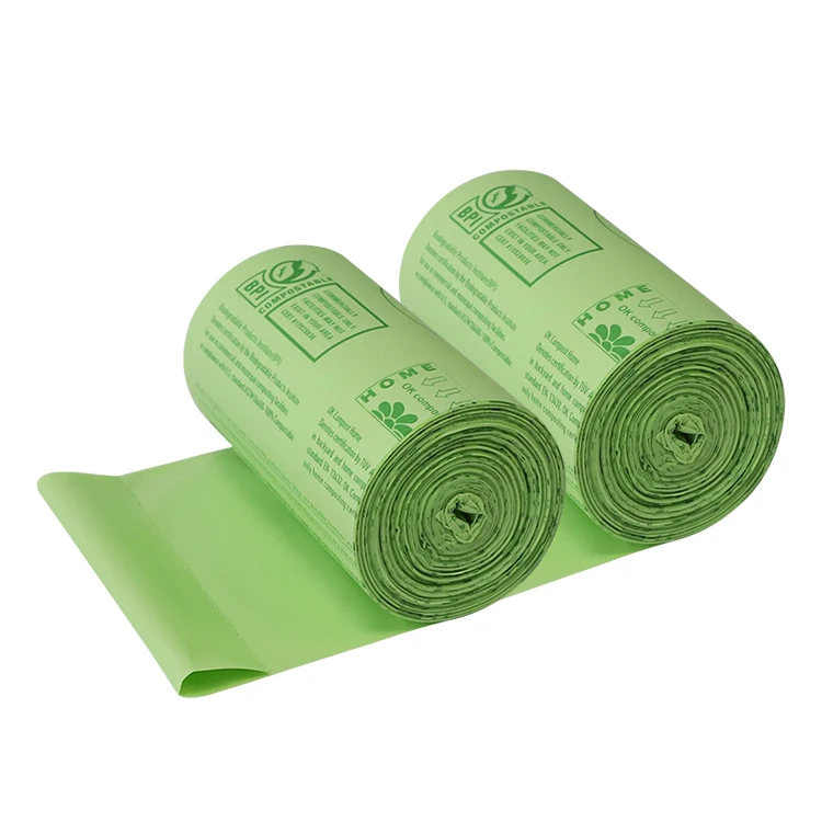Wholesale Compostable Biodegradable Recycle 8 Gallon 13 Gallon Custom Package PLA Waste Garbage Gag Trash Bag