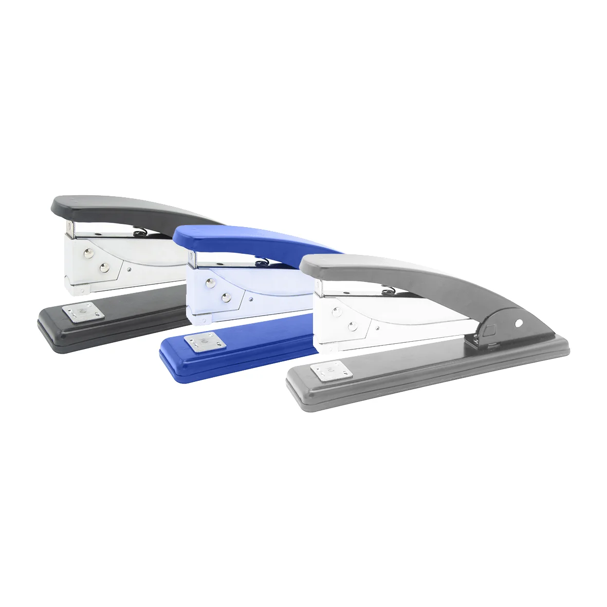 High quality basic medium desktop paper stapler manual metal office stapler with customized logo printing