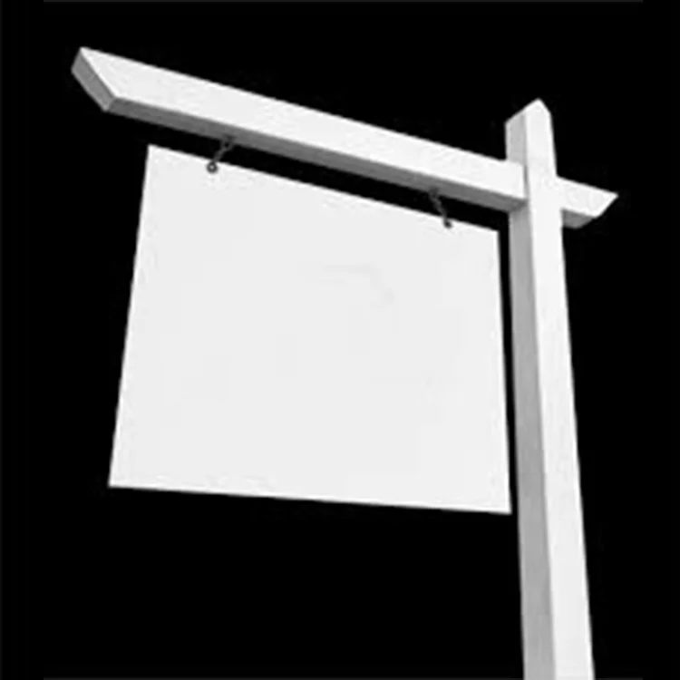 Real estate sign post vinyl plastic pvc For sale plastic vinyl pvc real estate sign post
