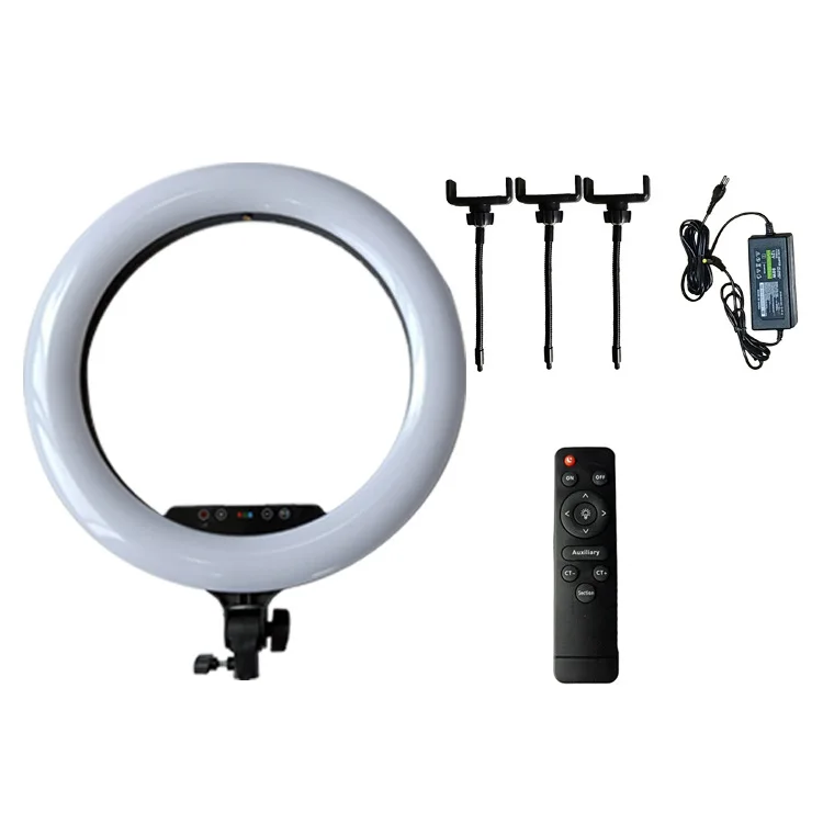 Drop Shipping Portable Rgb 18Inch 45 Cm Vlog Selfie Ring Light Led Makeup Circle Fill Light Ring Light With Tripod Stand