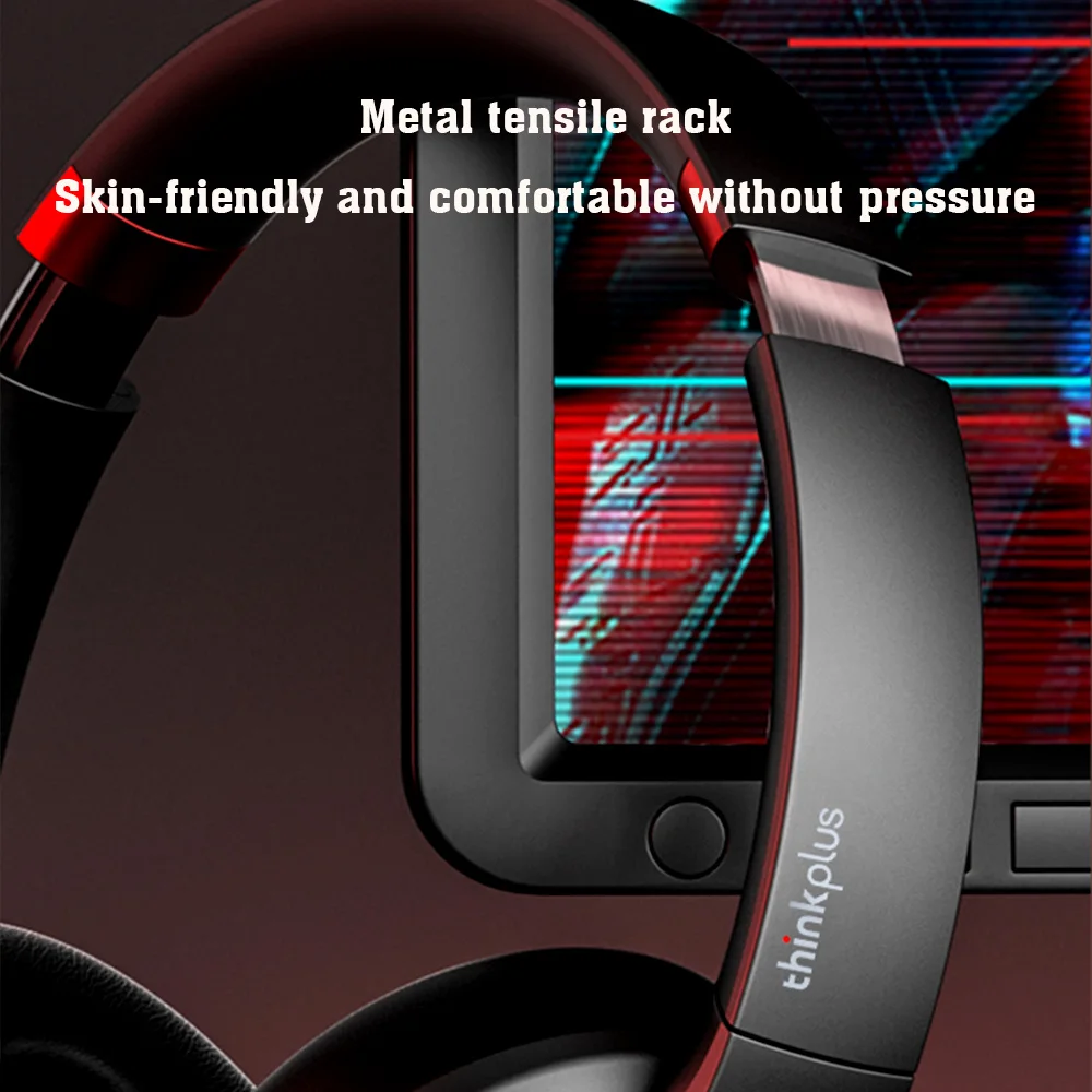 Lenovo Thinkplus TH40 Headphone Gaming headset BT 5.0 HIFI sound quality ANC noise reduction PET diaphragm Music Headset