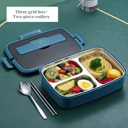 Portable Thermal Insulation Stainless Steel Bento Lunch Box Vintage With Water Bottle Eco Friendly Lunch Box