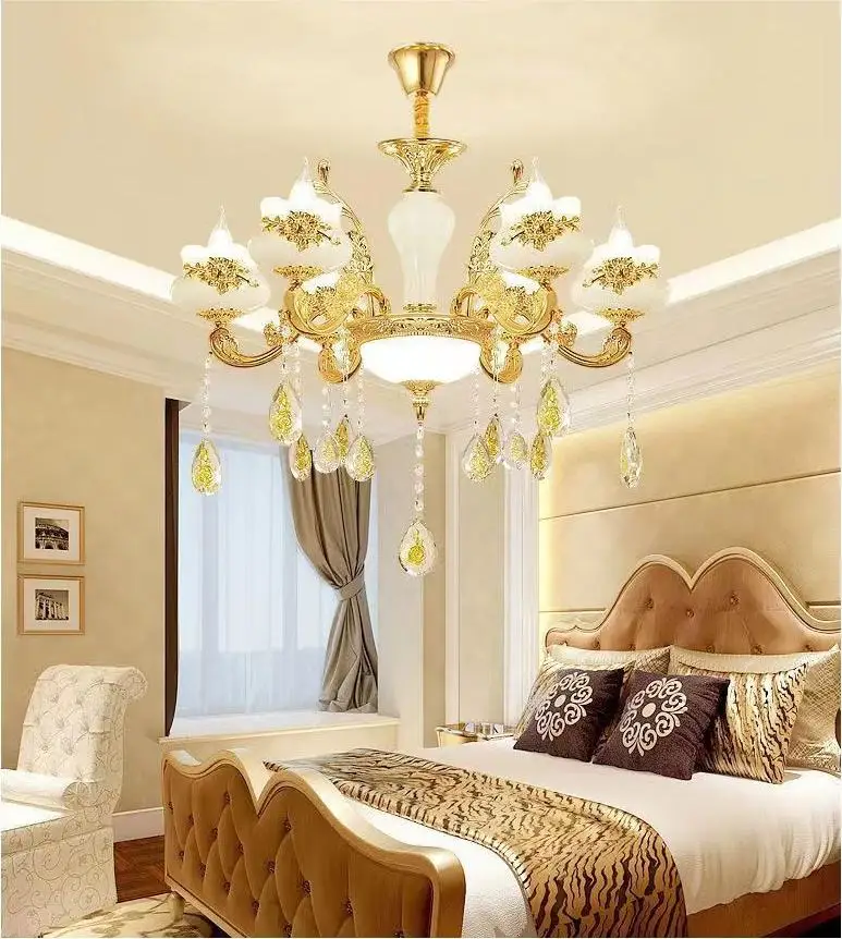 European Vintage Hotel Pendant Lighting Led Art Classic Dining Modern Crystal Cheap Turkish Chandelier Retro