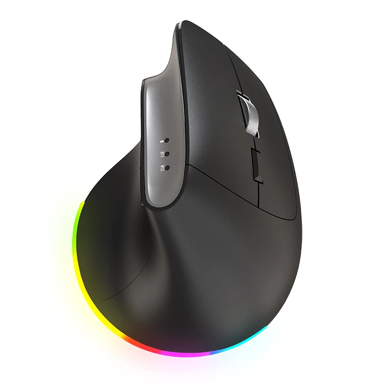 COUSO Factory Wholesale OEM ODM Custom Mouse Computer Rechargeable Wireless Bluetooth Mouse Computer Ergonomic Rgb Mouse