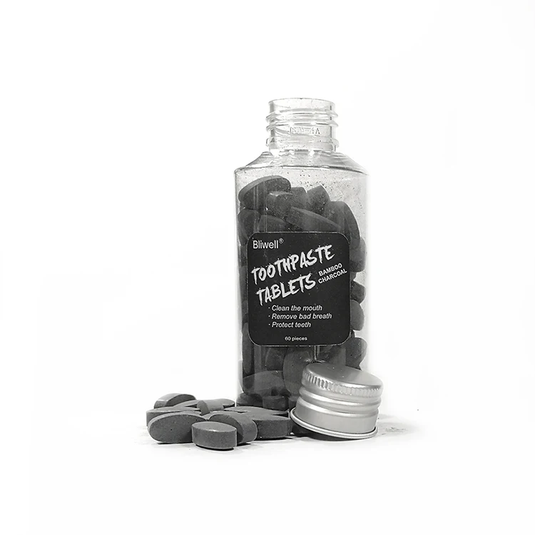 
Private Label Selling Premium Grade Organic Chewable Whitening Toothpaste Tablets For Travel Bottled 