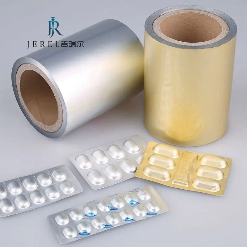 JEREL Cold Forming Blister Foil OPA/AL/PVC Laminated Roll for Tablet Packing Pharmaceutical Coated Printed Composited Material