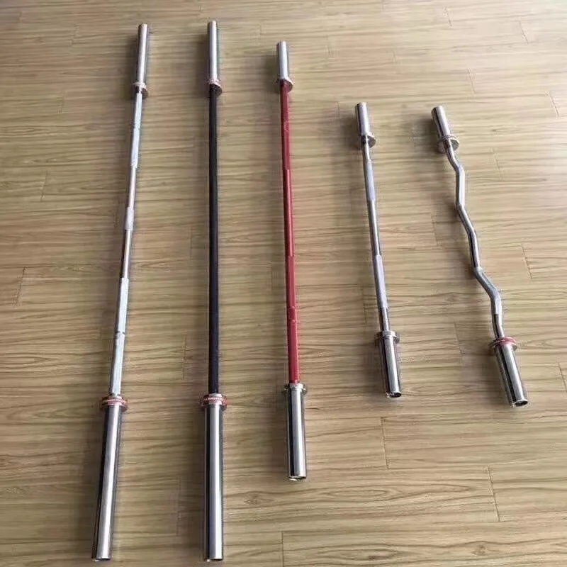 High Quality Fitness Training  2.2m Electroplated Barbell Bar 20kg 700LBs Capacity Barbell Weight Lifting Bar