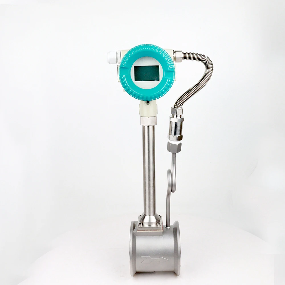 support customization Intelligent 4-20ma RS485 Output Stainless Steel Turbine Gas Flow Meter For Compressed Air