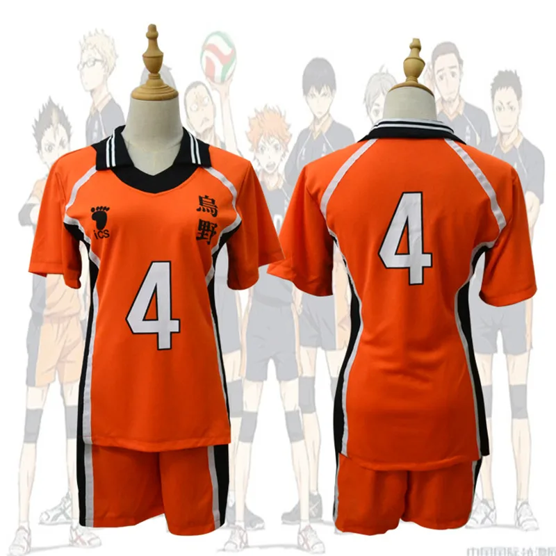 Haikyuu Косплей Костюм Karasuno старшая школа волейбол клуб Хината Shyouyou спортивная одежда Джерси Униформа