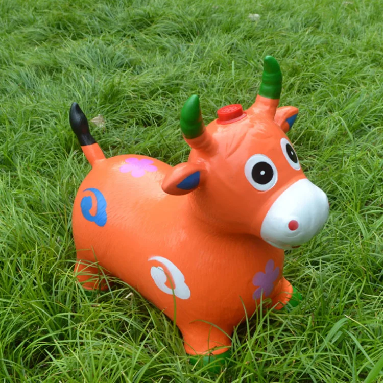 PVC inflatable jumping horse for children, unicorn jumping horse toys inflatable riding toys