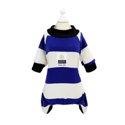 Dog clothes Fall new stripe home wear fleeced four-legged clothes for wholesale