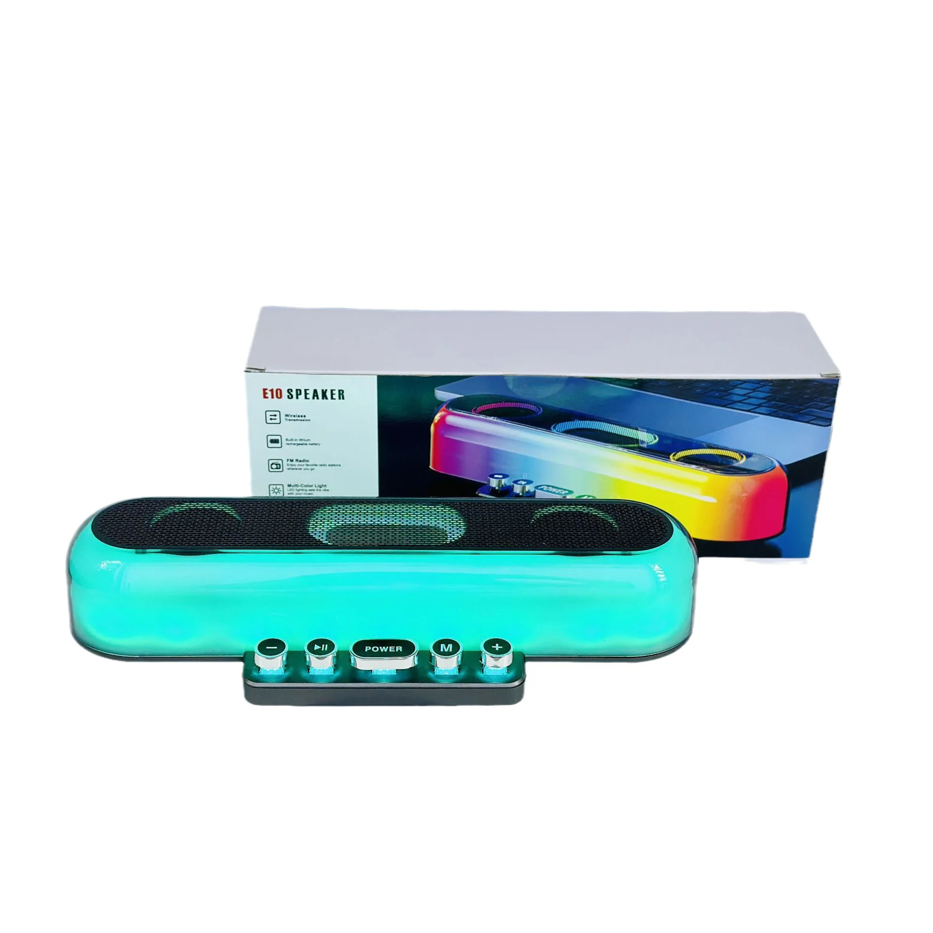 New Bluetooth Speaker Mechanical Keyboard Colorful Rgb Light Desktop E-Sports Subwoofer Multi-Function Wireless Karaoke Audio
