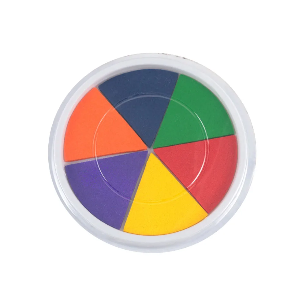 High Quality Washable Craft DIY Color Round Finger Printing Stamp Ink pad