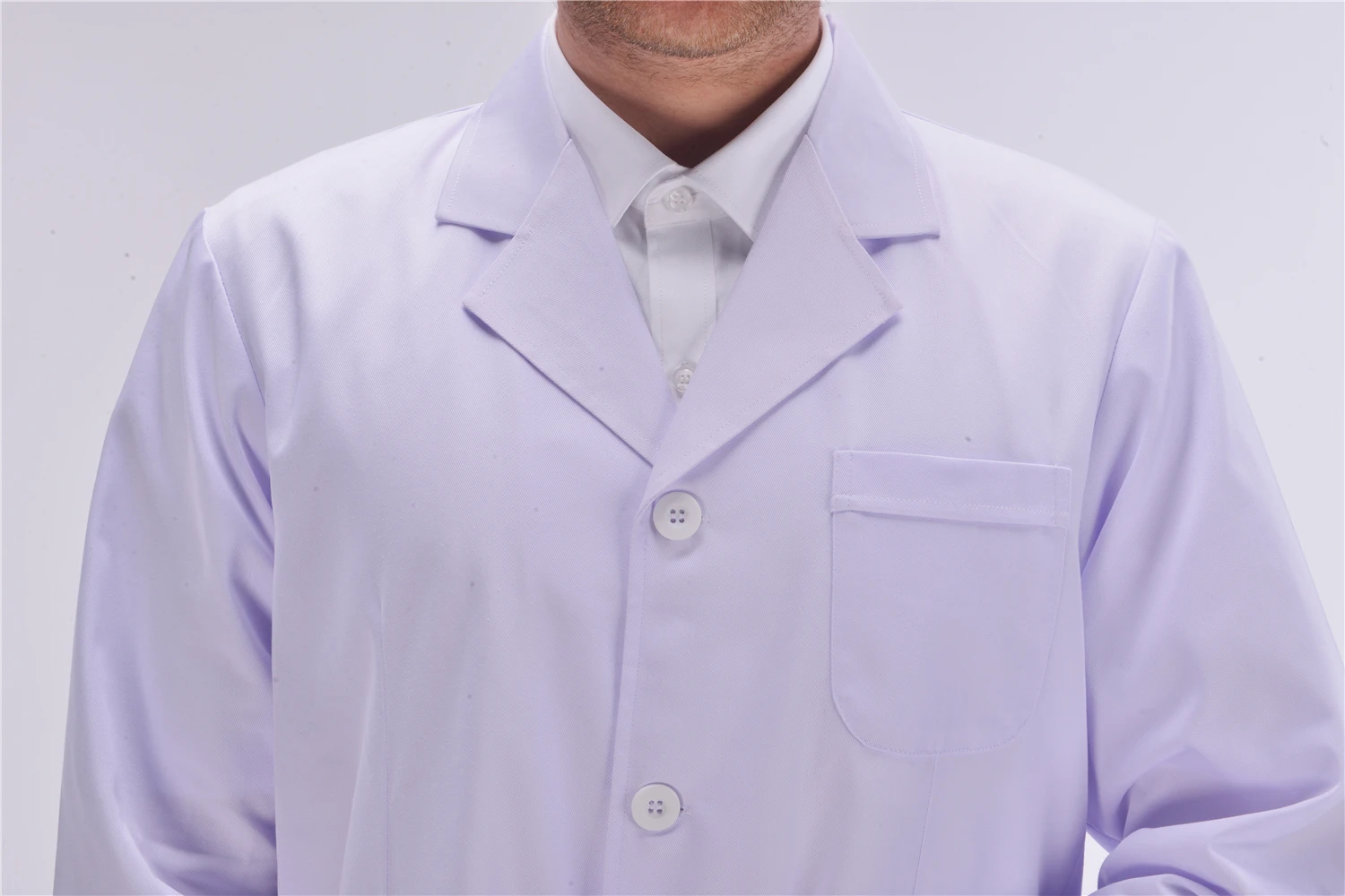 Male design High quality fashionable nursing scrub uniform gown medical white lab coat for man  Luxury Doctor Lab Coat