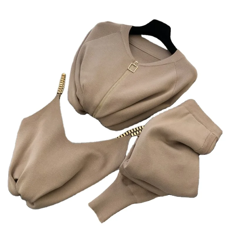 Костюм Женский трикотажный из жакета и свитера