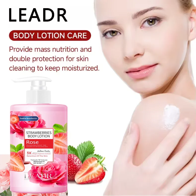 OEM Whole Body Skin Anti Aging Wrinkle Silky Touch AHA BHA Collagen Kojic Acid Brightening Body Lotion
