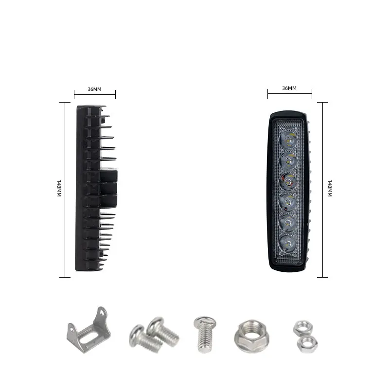 OEM wholesales 12V 24V 18W 48W 54W 84W LED off road car strip lamp TACPRO headlight work light bar