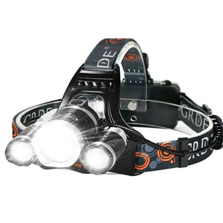 High Power USB Rechargeable Headlamp Head Led Lights Camping Mining 500 Lithium Aluminum Head Torch