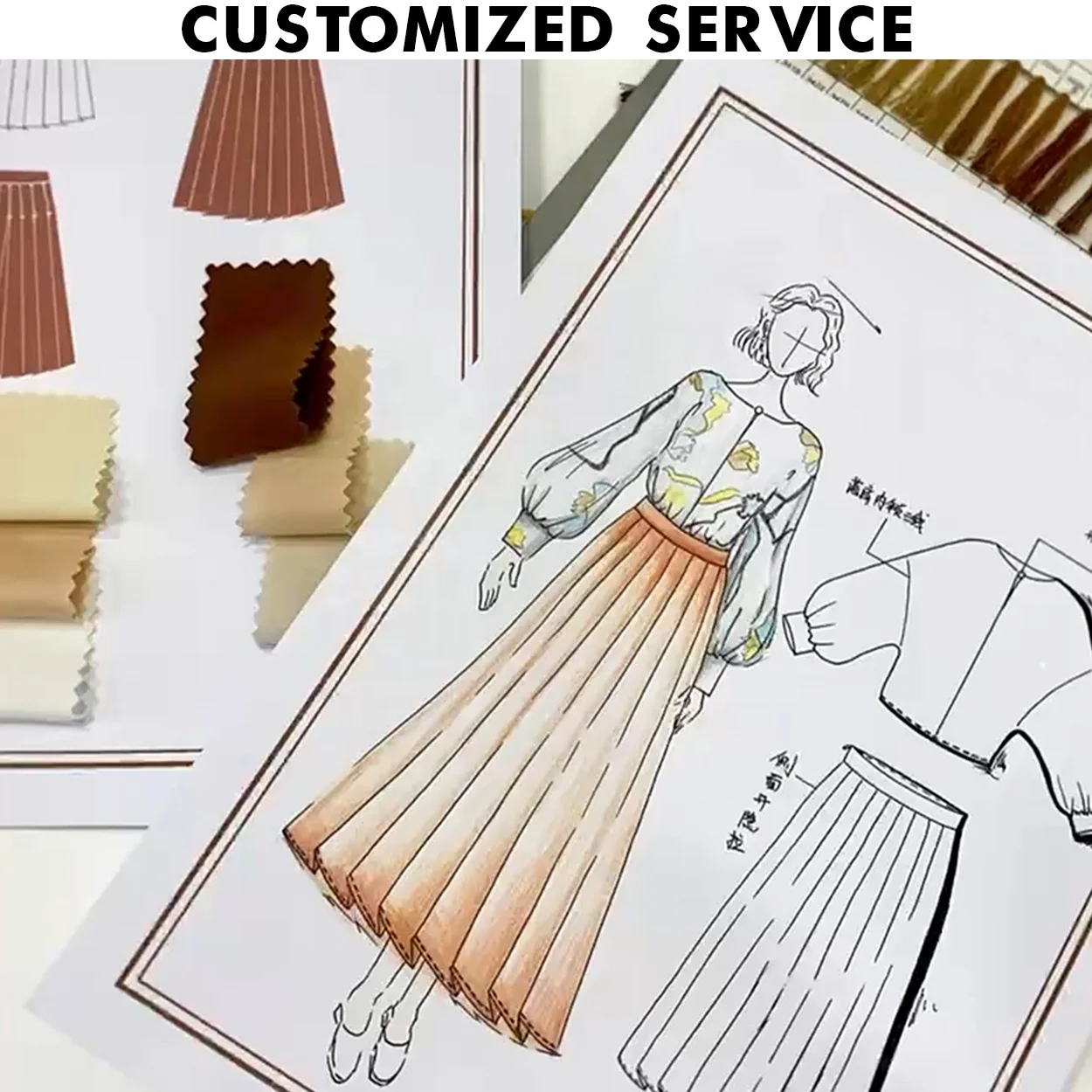 OEM ODM clothing manufacturer make own brand custom low MOQ apparel design service high quality garment women linen casual dress