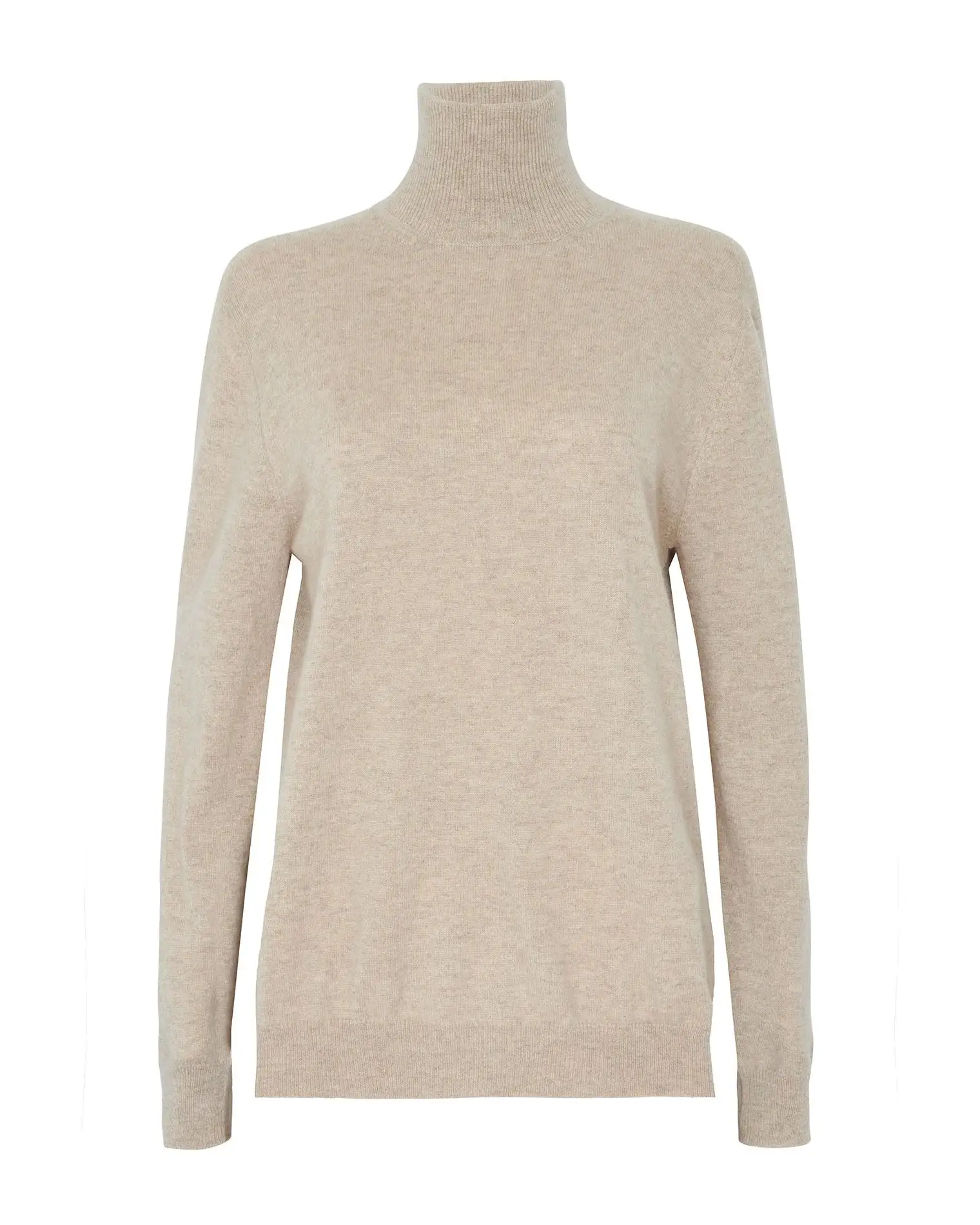 2022 New custom wholesale turtleneck cashmere wool knitted long sweater sweater  for women