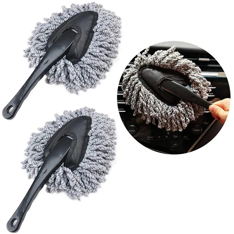 
Car feather duster extra long microfiber telescoping chenille hand duster for cleaning 