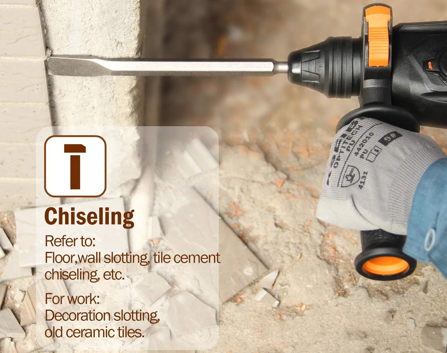 1500 Вт, электрический перфоратор, 32 мм