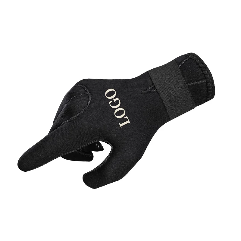 Water Sports 5 Mm Black Rubber Neoprene Glove High Temp Scuba Spearfishing Kayaking Diving Gloves