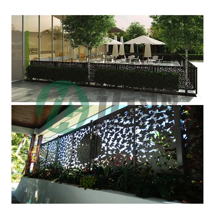 China Manufacturer Laser Cut Metal Screen Decorative Aluminum Garden Fence and Gates