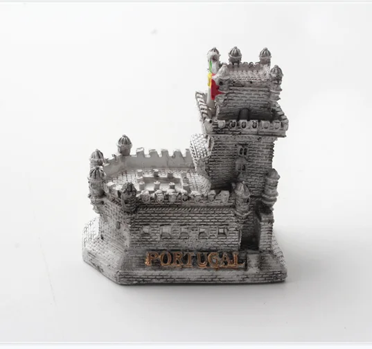 
classic portugal building resin tourist souvenir 