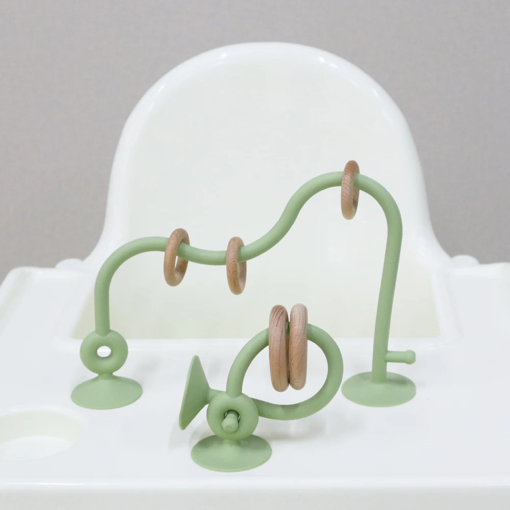 Factory Food Grade Baby Sensory Teething Suction High Chair Toy 6 12 18 Month Montessori Educational Toys For Kids Learning