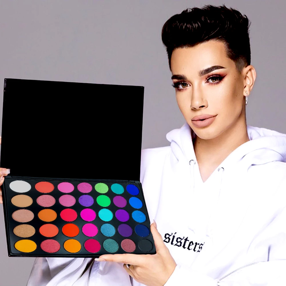 2021 Custom Label 35 Color Eyeshadow Palette Fashion Glitter Power custom eyeshadow palette manufacturers